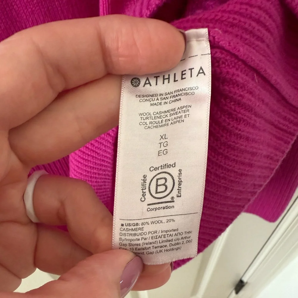 Athleta Wool Cashmere Aspen Turtleneck Sweater - Picture 8 of 9